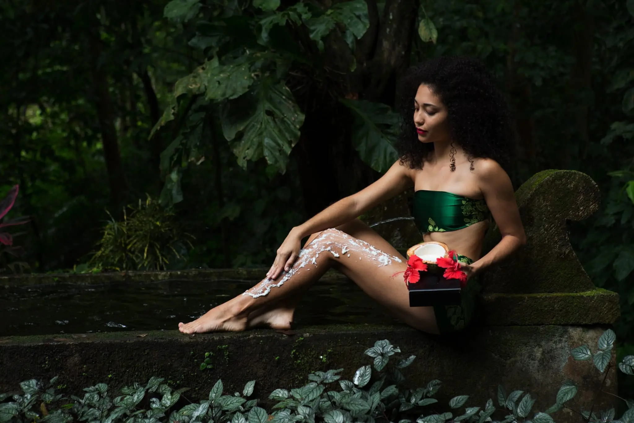 Coconut Aloe Body Wrap and Scalp Massage